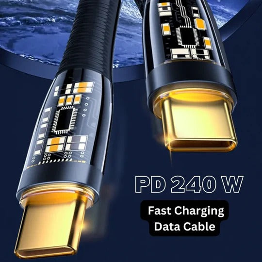 ASPOR A153 240W Type C to Type C PD Fast Charging DATA Cable 1.8M