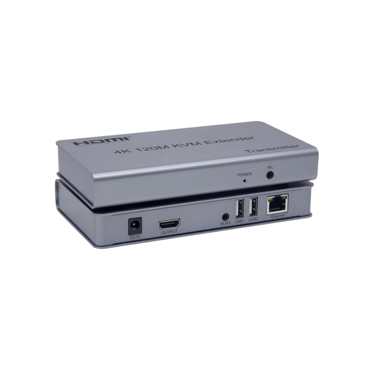 HDMI 4K KVM EXTENDER 120M CAT5E/6 WITH USB, IR & AUDIO