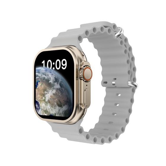 V200 NEW FASHION ULTRA 2.2 LARGE SCREEN IP68 WATERPROOF SPORT SMART WATCH WITH WearFit pro APP GREY