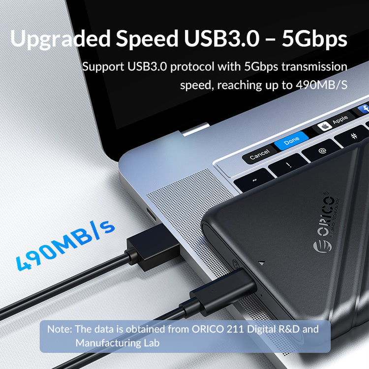 ORICO 25PW1-U3 2.5 INCH USB 3.0 MICRO-B HARD DRIVE ENCLOSURE
