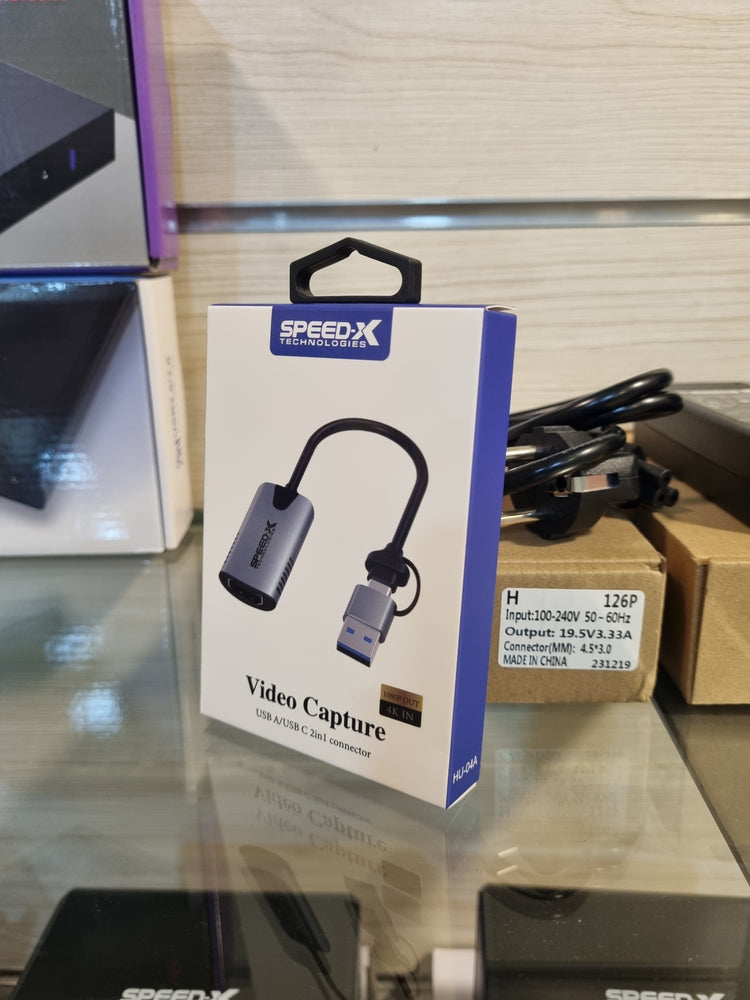 SPEED-X VIDEO CAPTURE USB A/USB C 2in1 TO HDMI CONNECTOR