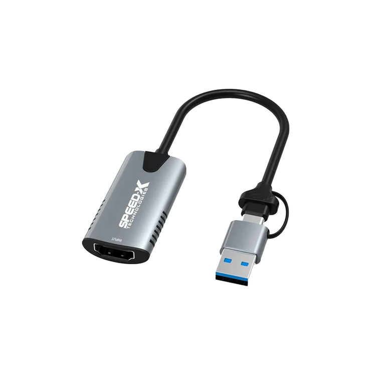 SPEED-X VIDEO CAPTURE USB A/USB C 2in1 TO HDMI CONNECTOR