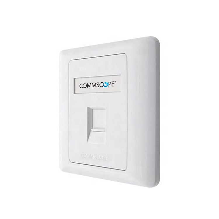 Commscope 1 Port Cat6 Face Plate Netwotking Socket