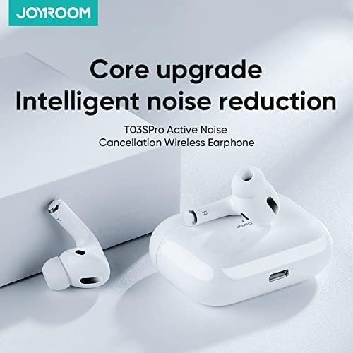 JOYROOM JR-T03S PRO(NX3) WIRELESS HEADPHONES WHITE WITH THIN RED CASE