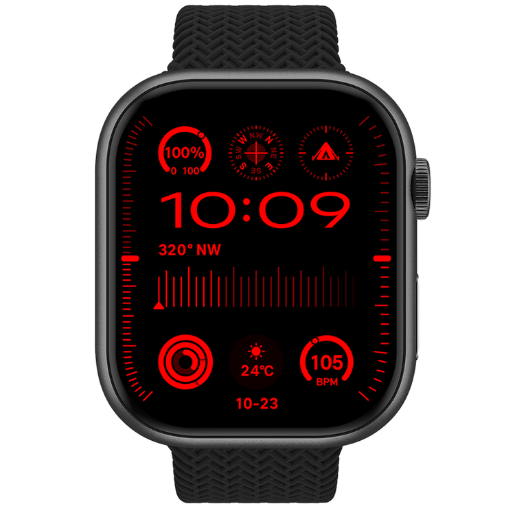 HK9 PRO MAX+ SMARTWATCH 2.02 AMOLED SCREEN SUPPORT LOCAL MUSIC TWS CONNECTION WITH Wearfit Pro APP BLACK