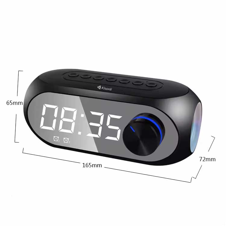KISONLI LP-2S RGB SPEAKER ALARM CLOCK BLUETOOTH 5.0 TF-CARD FOR MOBILE
