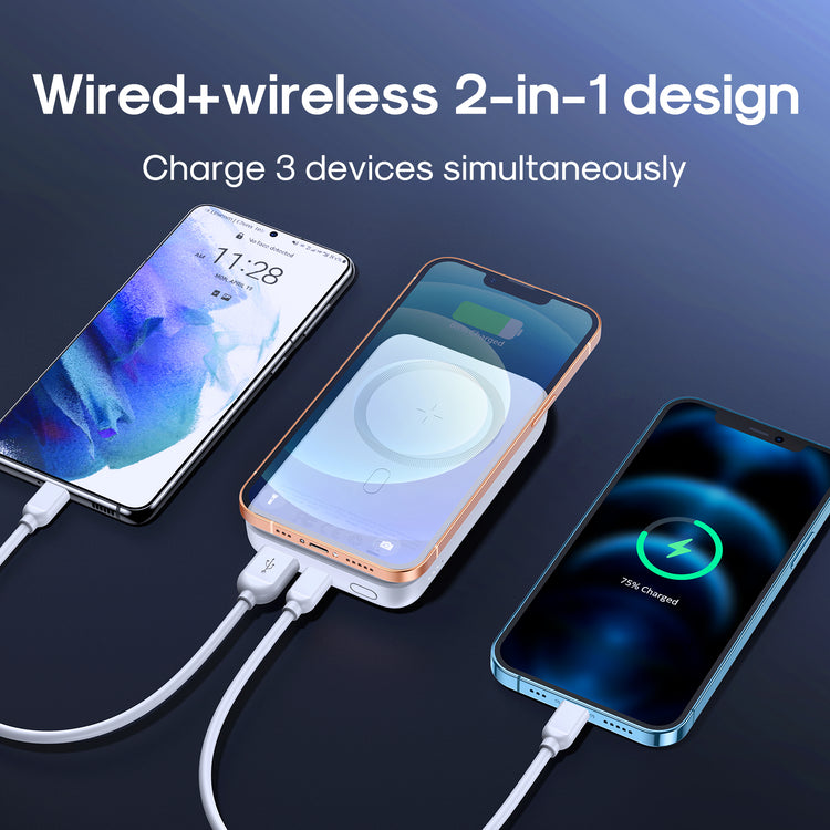 Joyroom Jr-w020 20w Wireless Power Bank 10000mah Black