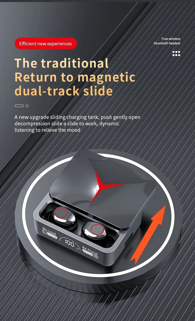 M90 PRO EARBUDS TWS BLUETOOTH 5.2 HEADPHONES TOUCH CONTROL EARPHONES LED DISPLAY HEADSET 9D HIFI QUAILTY