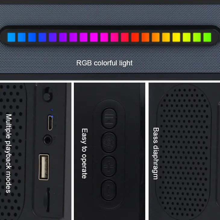 KISONLI WIRELESS BLUETOOTH LONGBAR SPEAKER LED-916
