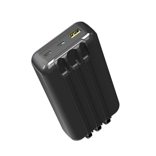ASPOR A316 20000MAH 22.5W HIGH SPEED BUILT IN CABLE FAST CHARGING POWER BANK BLACK
