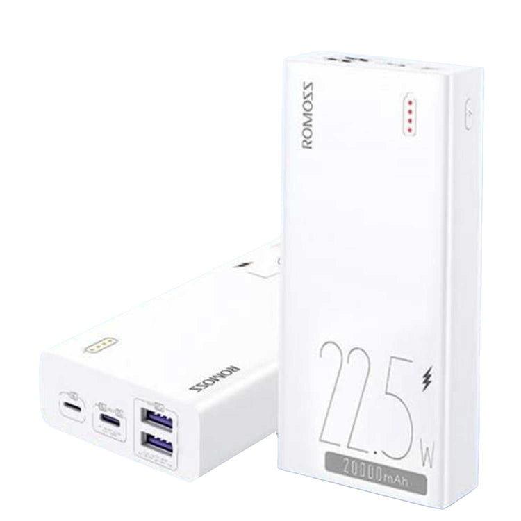 ROMOSS PSL20 SIMPLE 20 With 3 input POWER BANK 20000MAH 22.5W PD SUPER FAST CHARGING