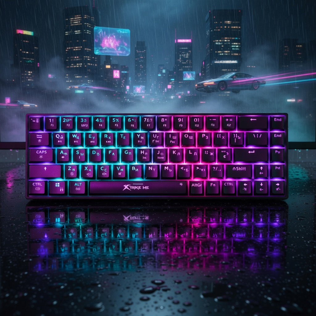 Xtrike Me Gk-995w 68 Keys Wireless 2.4g Bt5.2 Tri Mode Gaming ...
