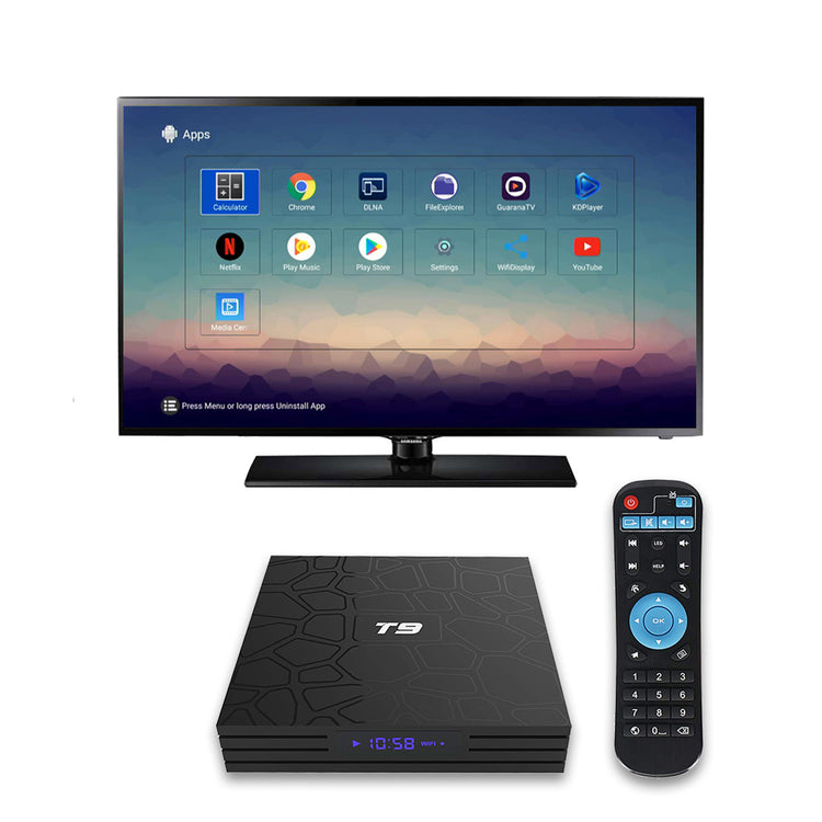 SMART BOX T9 4GB+64GB QUAD CORE 4K ULTA HD 9.0