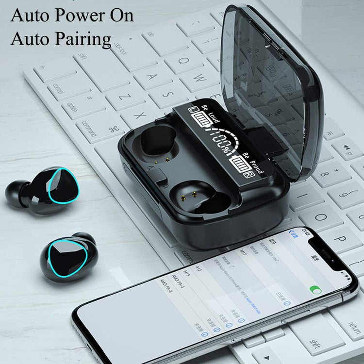 M10 WIRELESS EARBUDS BLUETOOTH EARPHONES NOISE CANCELLATION HIFI QUALITY