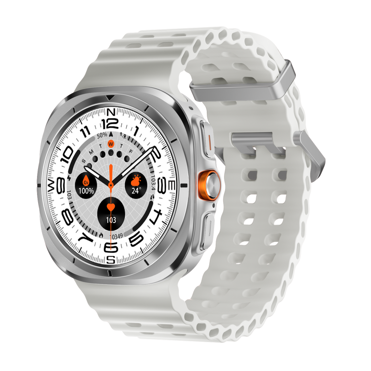 JS WATCH7 ULTRA 1.43 AMOLED DISPLAY WATERPROOF IP68 SMART WATCH WITH FITCLOUDPRO APP WHITE