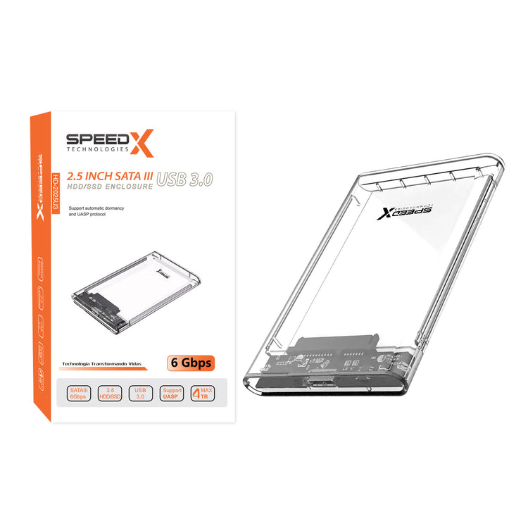 SPEEDX HD-2025U3 HDD CRYSTAL CASE 2.5 INCH 3.0