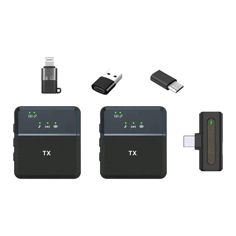 SX8 TYPE-C/IPHONE SINGLE PROFESSIONAL LAVALIER WIRELESS MICROPHONE FOR INTERVIEW, VLOG, LIVE MIC NOISE REDUCTION