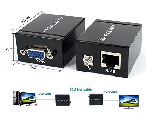 VGA 60M RANGE EXTENDER SINGLE LAN
