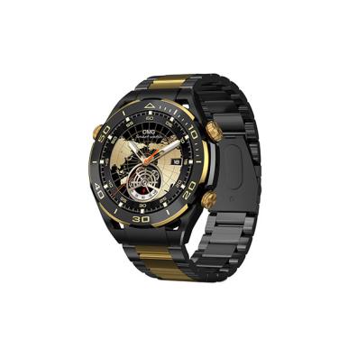 JS ULTIMATE2 1.53 INCH BT CALL SMART WATCH RDFIT APP WITH 2 STRAPS (SILICONE STRAP/STEEL BELT) GOLD STYLE