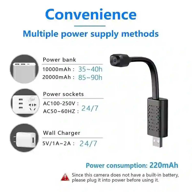 Usb Gnoose Neck Wifi Camera V380 Pro App Hd 1080p 2mp