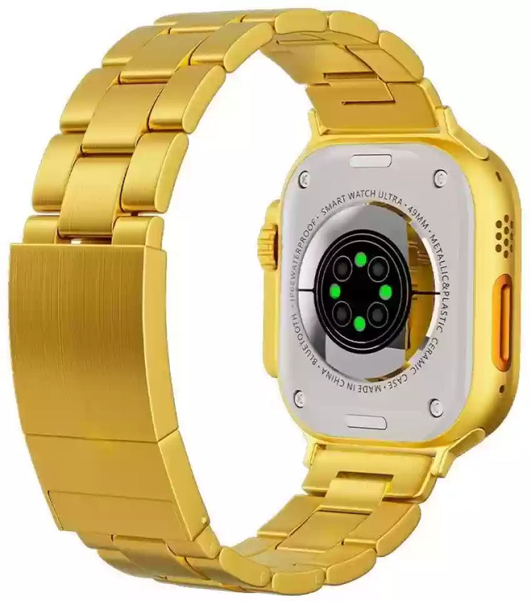 C9 Ultra Max Gold Edition Color Smartwatch 2.1 Inch Screen WITH Hryfine APP