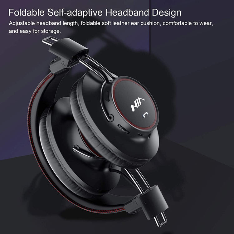 NIA S3000 OVER EAR MUSIC HEADSET WIRELESS BLUETOOTH HEADPHONES