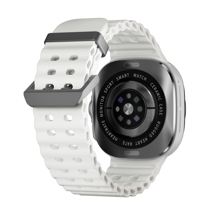 JS WATCH7 ULTRA 1.43 AMOLED DISPLAY WATERPROOF IP68 SMART WATCH WITH FITCLOUDPRO APP WHITE