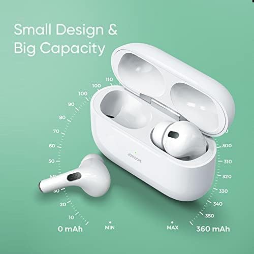 JOYROOM JR-T03S PRO(NX3) WIRELESS HEADPHONES WHITE WITH THIN RED CASE
