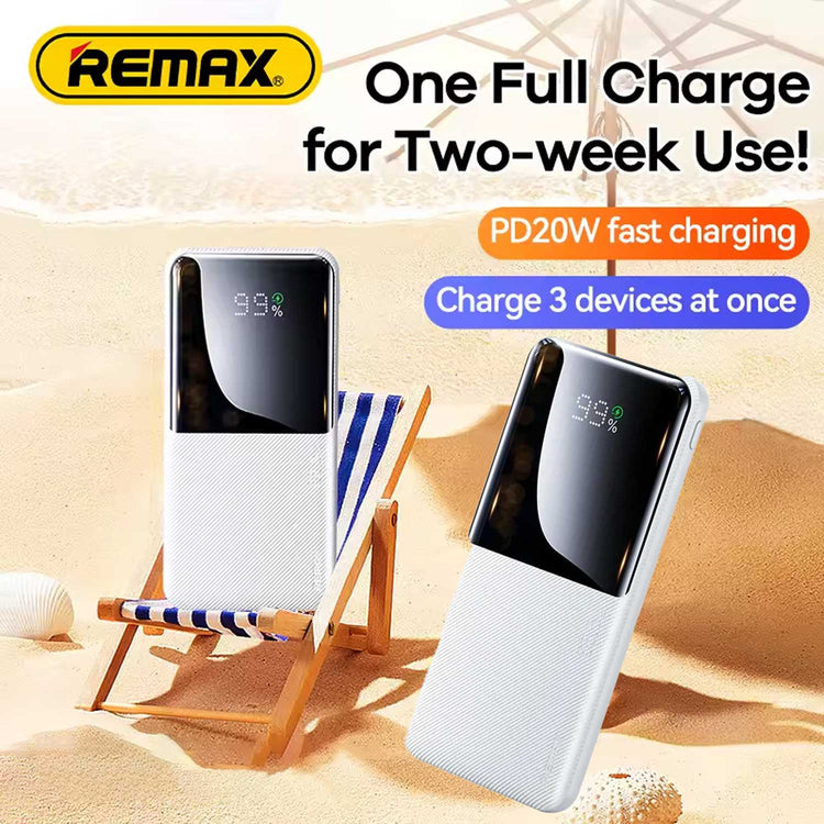 Remax rpp-622 20w+22.5w pd+QC fast charge power bank 10000mah White