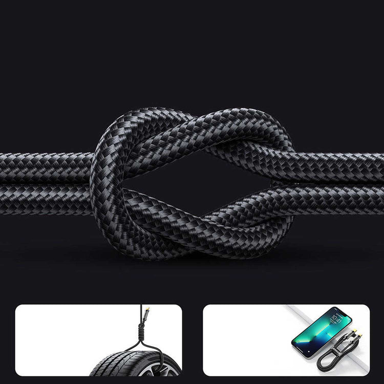 JOYROOM S-CL020A12 Type-C to Lightning 20W Data Cable 1.2m transparent nylon Black