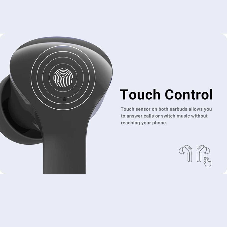 AIR 31 TWS ORIGINAL WITH BIG PACKING TRANSPARENT EARBUDS BLUETOOTH 5.3V Black
