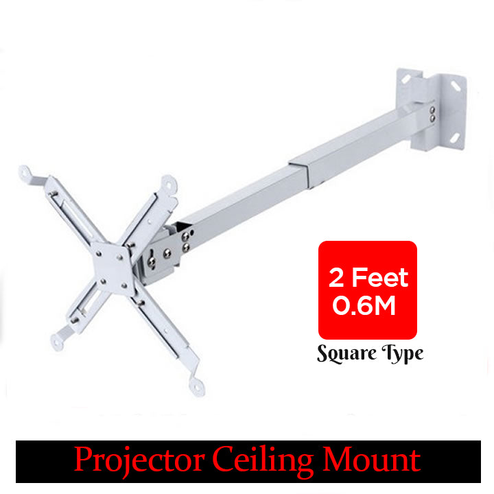 PROJECTOR CEILING MOUNT HEAVY GAUGE (SQUARE TYPE) 2 FEET 0.6M (IRON)