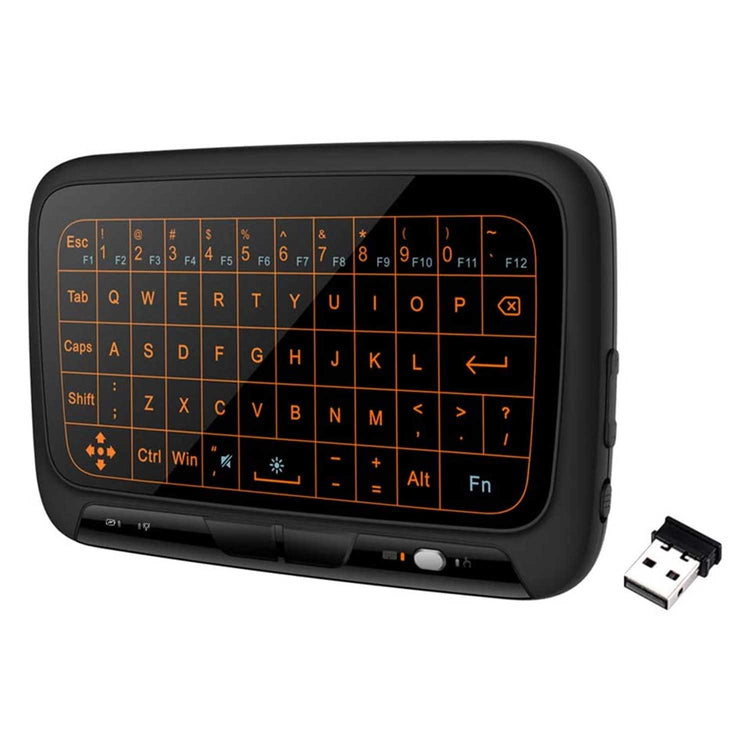 H18+ 2.4GHZ WIRELESS KEYBOARD FULL TOUCHPAD BACKLIGHT KEYBOARD