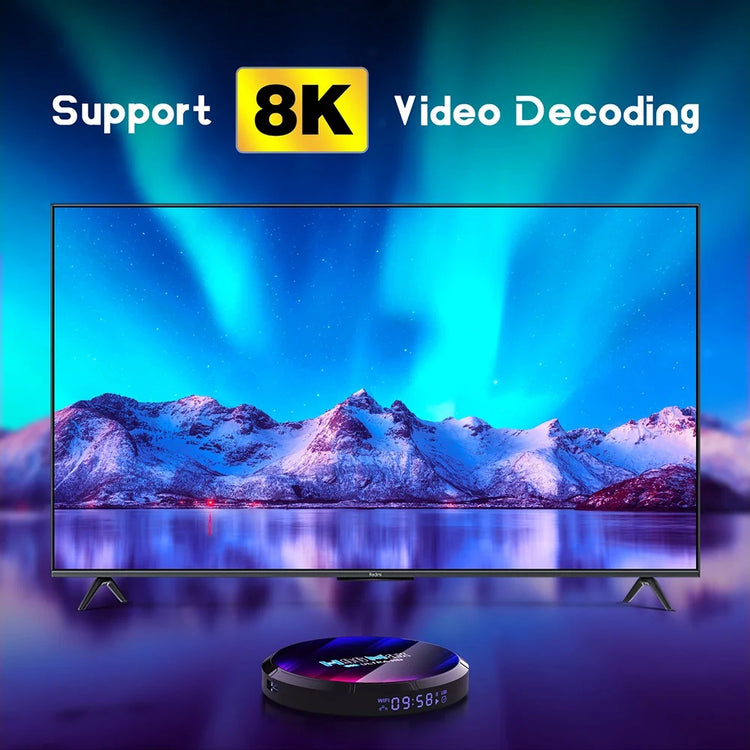 H96 MAX FOR LED LCD ANDROID TV 13.0 VERSION TV BOX 4+64GB