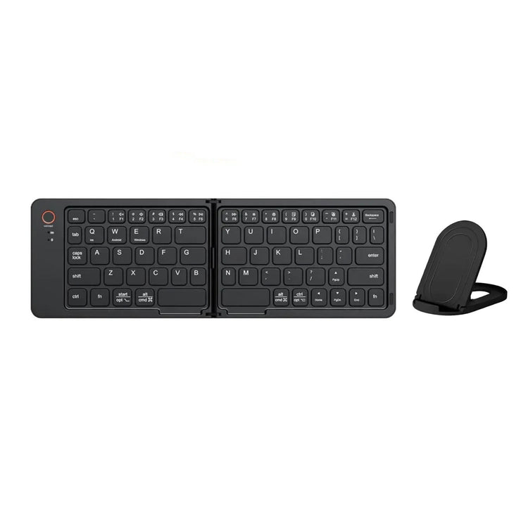 B023 11 INCH FOLDABLE & RECHARGEABLE BLUETOOTH KEYBOARD BLACK