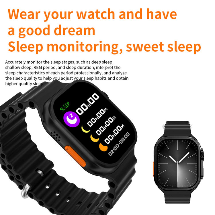 T900 ULTRA 2 SERIES 9 2.19 INCH SCREEN LAXASFIT SMART WATCH BLACK