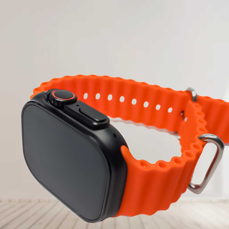 2.2 INCH X8 ULTRA MAX WITH COMPASS SMART WATCH SERIES 8 NFC ALWAYS-ON DISPLAY & WIRELESS CHARGING WITH WEARFIT PRO APP ORANGE