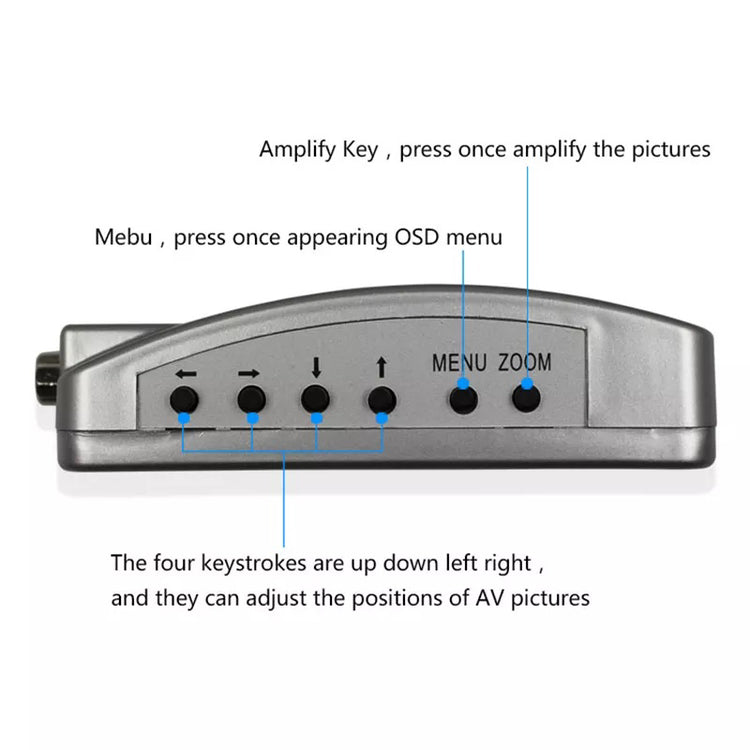Vga to audio video conversion box