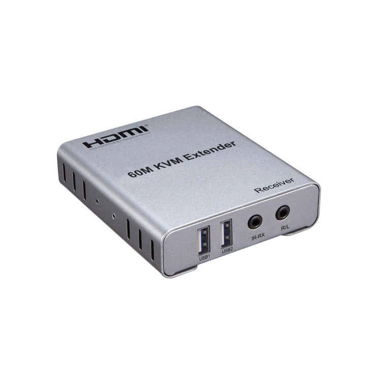 Hdmi Kvm Extender 60m 1080p Over Cat5e/6 With Usb, Ir & Audio