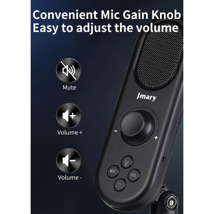 JMARY MC-PW7 PROFESSIONAL USB MICROPHONE WITH NOISE REDUCTION