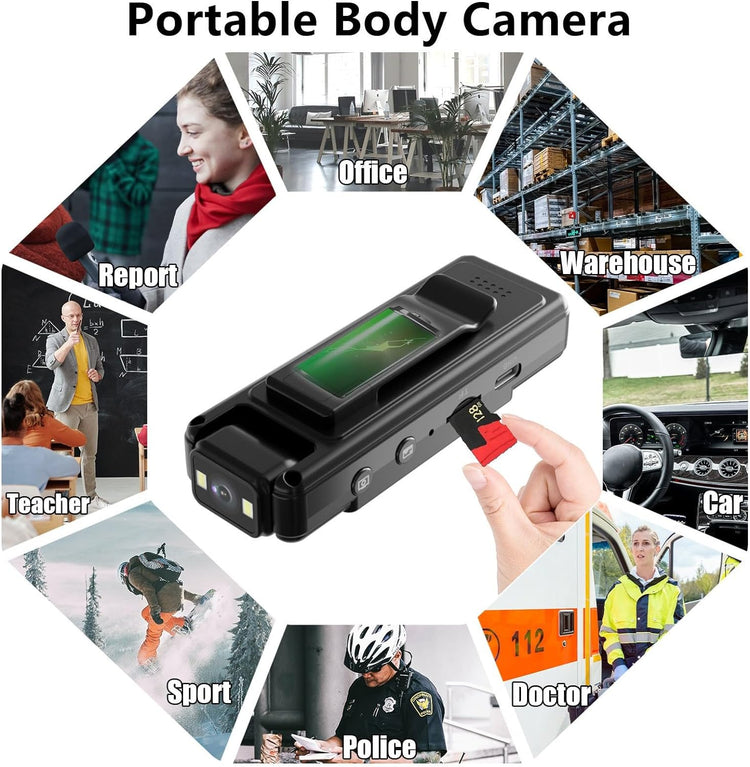 L12 MINI BODY CAMERA WIFI VIDEO RECORDER 1080P WEARABLE NIGHT VISION