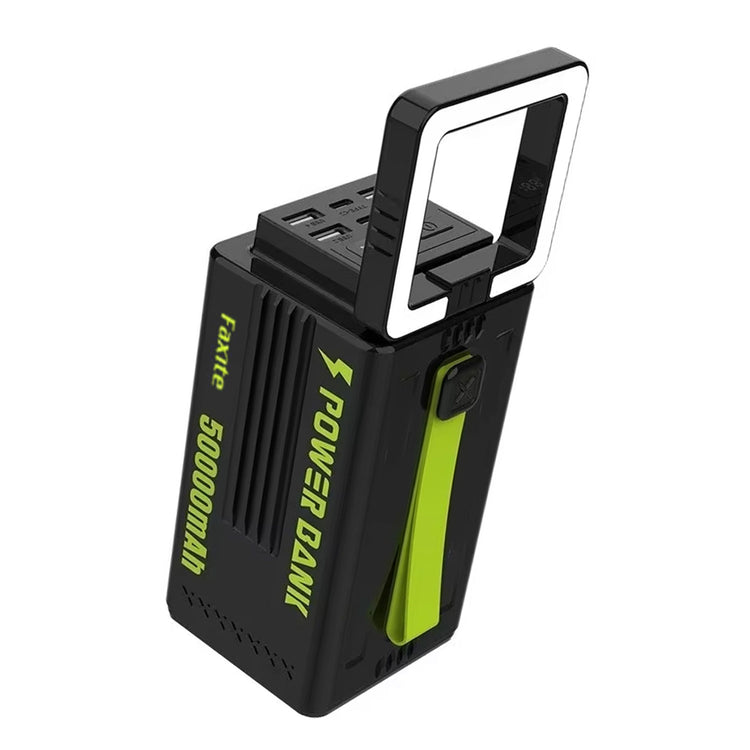 FAXITE Y50 50000MAH 22.5W FAST CHARGING PORTABLE POWER BANK WITH LED LIGHT BLACK