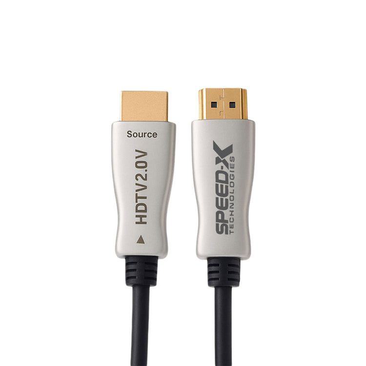 SPEED-X 10M FIBER HDMI CABLE 2.0/2.1 AOC(ACTIVE OPTICAL CABLE) 30AWG COPPER SUPPORT 4K 8K UHD
