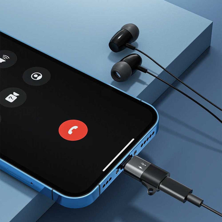 Usb-C To Lightning Otg Audio Adapter For Mic & Phone