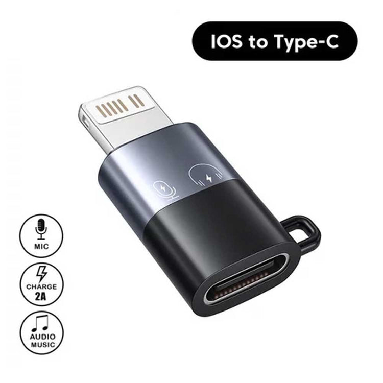 Usb-C To Lightning Otg Audio Adapter For Mic & Phone