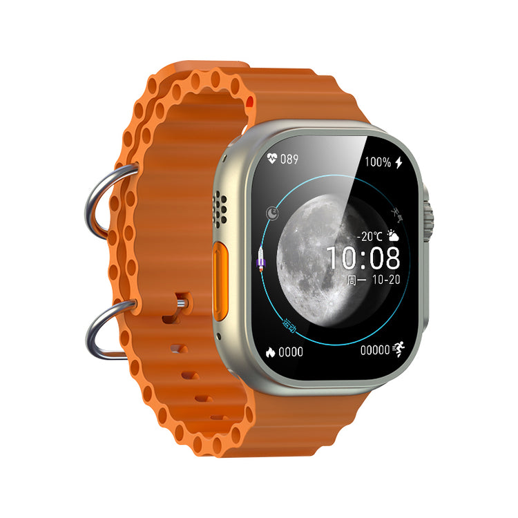 S8 Ultra Max Series 8 Smart Watch Ultra AI Voice Watch 2.08 Inch Bluetooth Call Wireless Charging Watch WITH HryFine APP Orange