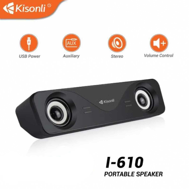 KISONLI I-610 USB HOME THEATER SYSTEM SOUNDBAR SPEAKER FOR PC OR LAPTOP