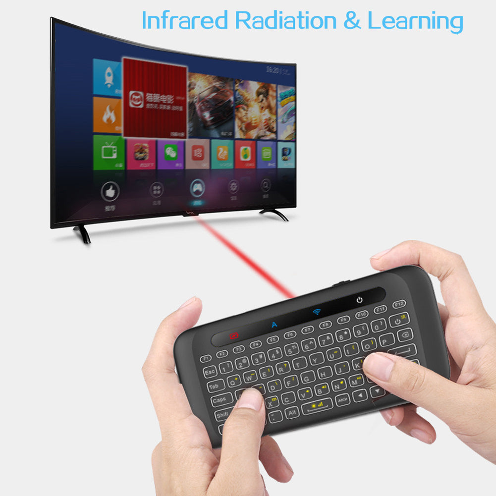 H20 UNIVERSAL MINI BACKLIGHT TOUCHPAD WIRELESS KEYBOARD AIR MOUSE ...