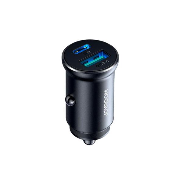 JOYROOM CCN05 MINI 30W USB + TYPE-C FAST CHARGING (PD+QC3.0) CAR CHARGER