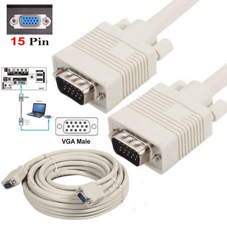 vga cable male to male OD 8MM 5m